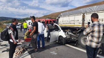 Bursa-İzmir Yolunda Kaza: 1 Ölü, 3 Yaralı